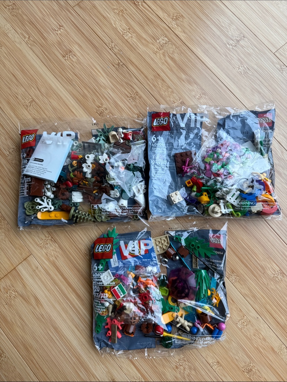 Lego VIP add on packs summer spring winter
